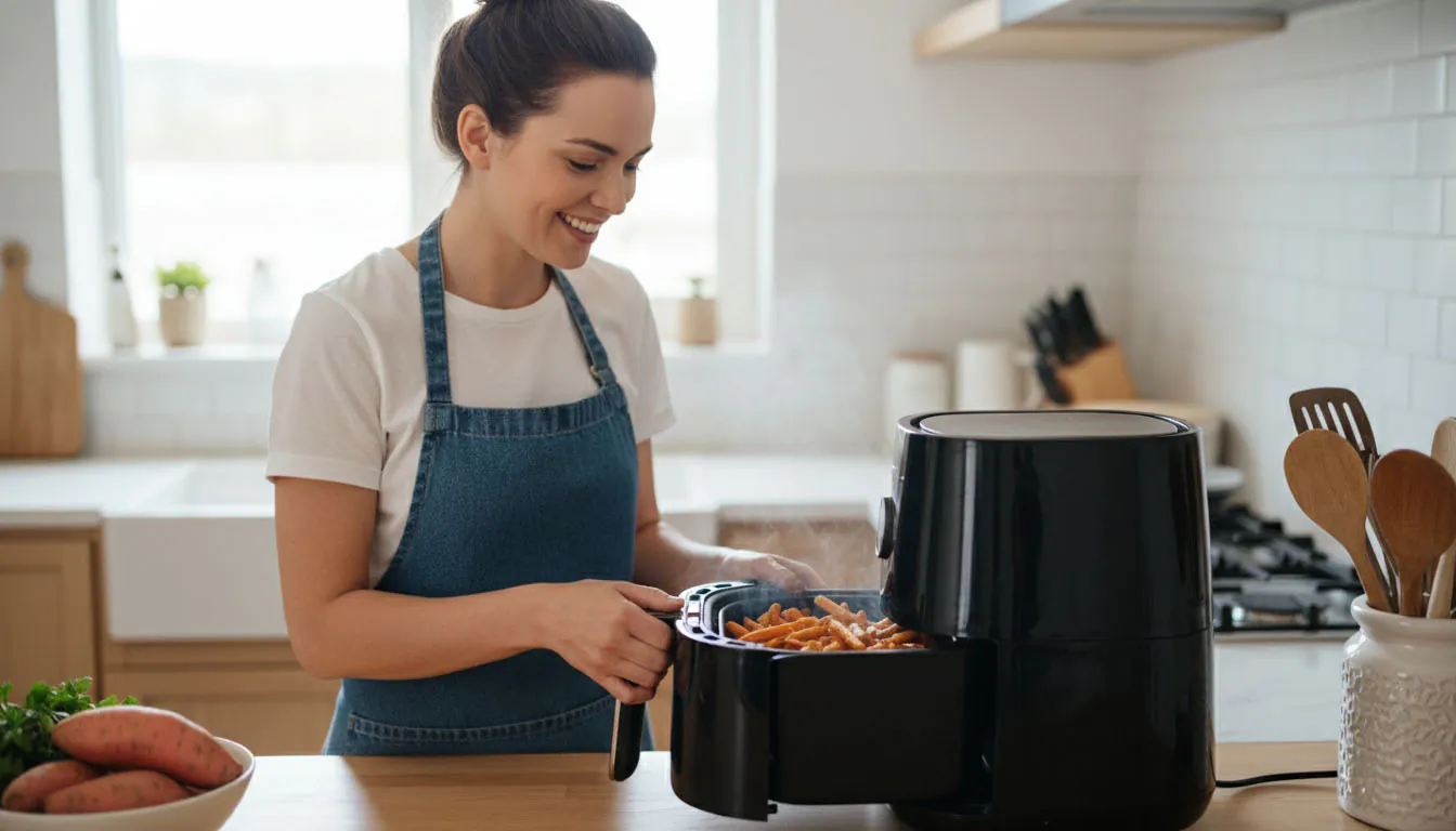 Consumo de luz de una freidora de aire.