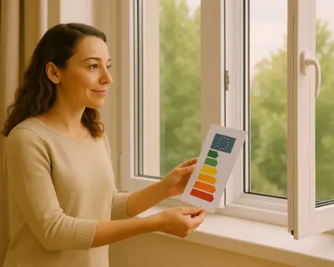 Ventanas abiertas en hogar con ventilación natural